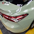 khaki grey car wrap